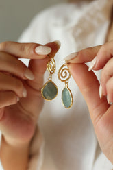 Amazonite Boucles d'oreilles